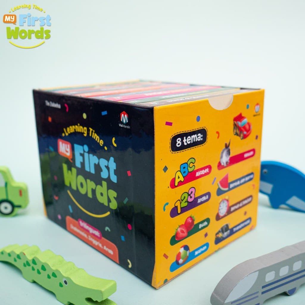 Ziyadbooks - Learning Time My First Words - Buku Balita Belajar Bahasa (Untuk Usia 1+)
