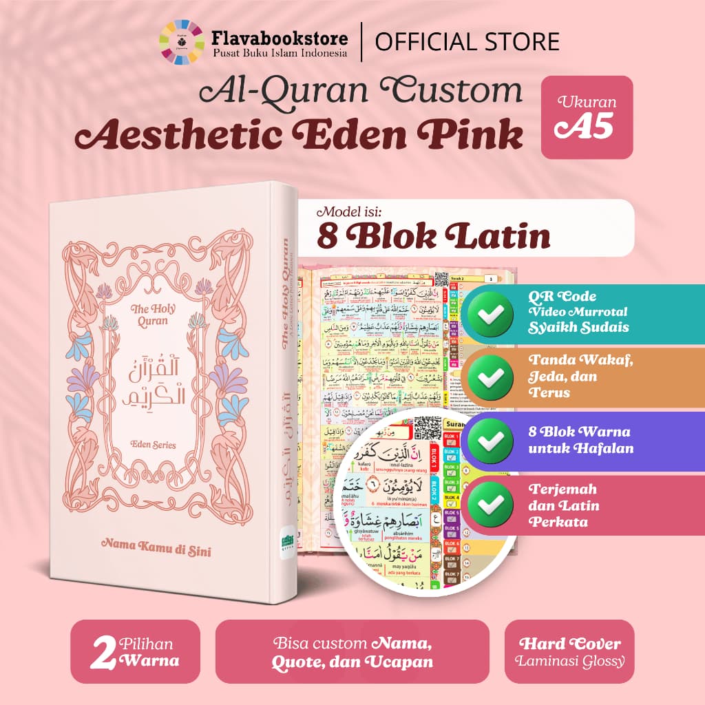 Pink 8 Blok Latin