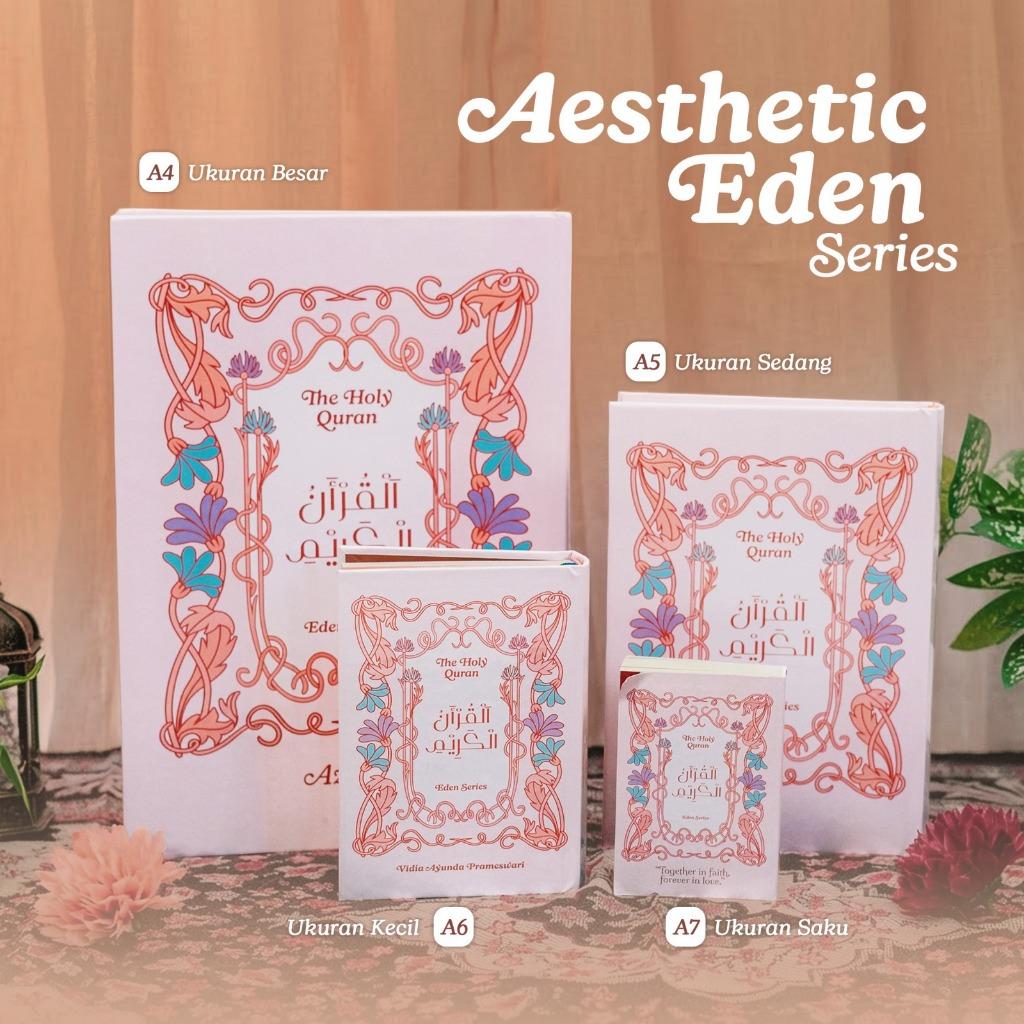 A5 Al Qur'an Custom Nama Ucapan AESTHETIC QURAN Eden Series - Ukuran Sedang Premium Embos Alquran Seserahan Kado Hadiah Estetik