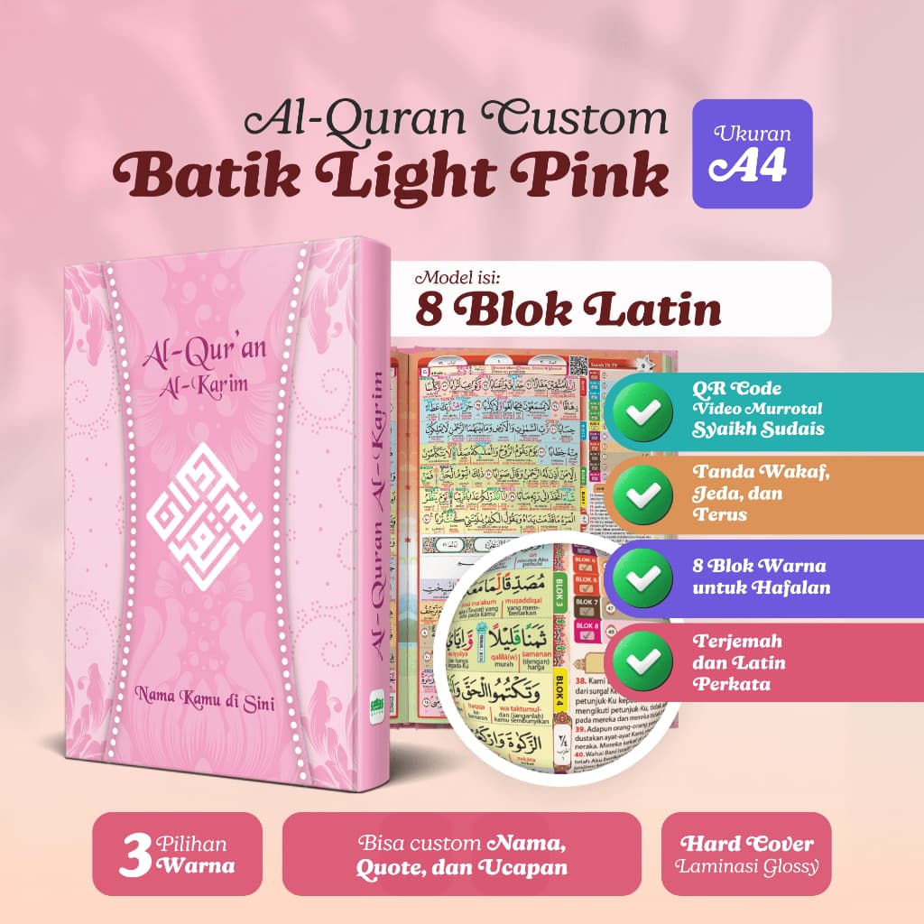 Pink Light 8 Blok A4