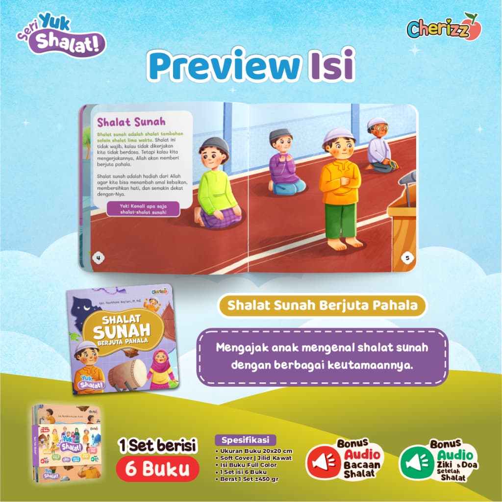 Cherizz - Seri Yuk Shalat: Tuntunan Sholat Untuk Anak - Belajar Shalat Cerita Bergambar Islami Usia 5 Tahun+ - foto 1