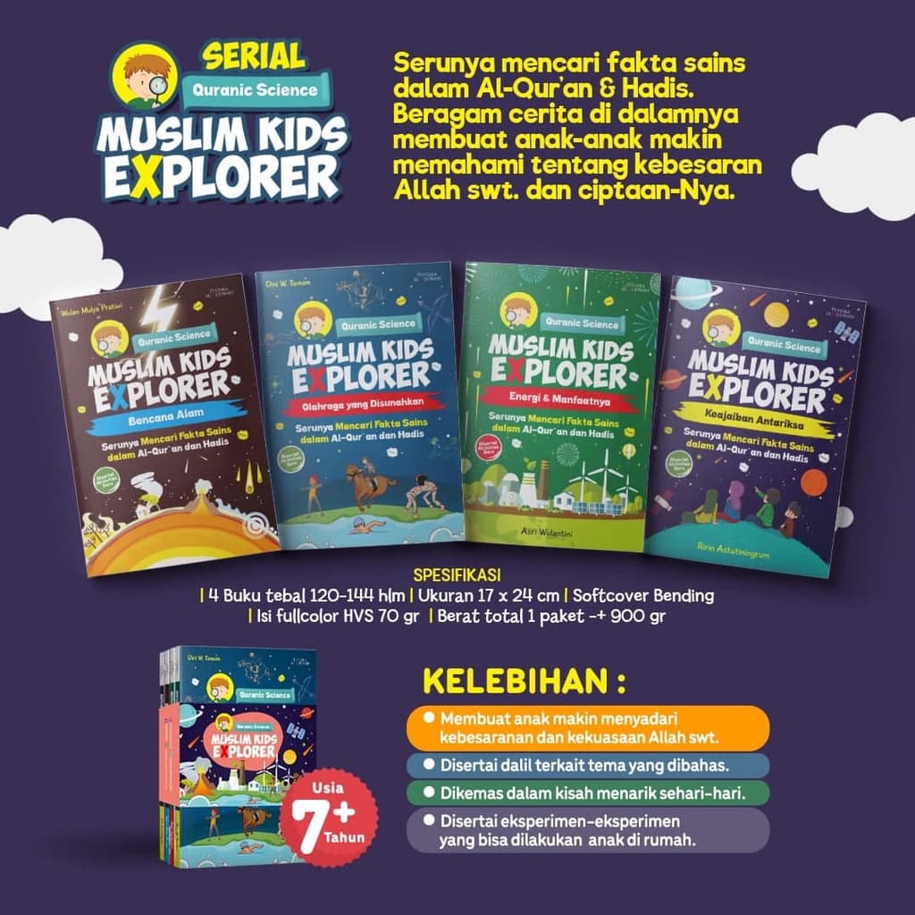 Ziyadbooks - Paket Muslim Kids Explorer - Fakta Sains dalam Al-Qur'an dan Hadis (Untuk Usia 7+)