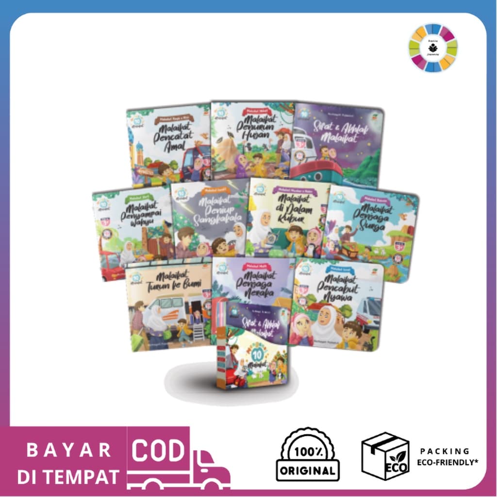 Ziyadbooks - Seri Mengenal 10 Malaikat - Paket Isi 10 Buku (Untuk Usia 3+)