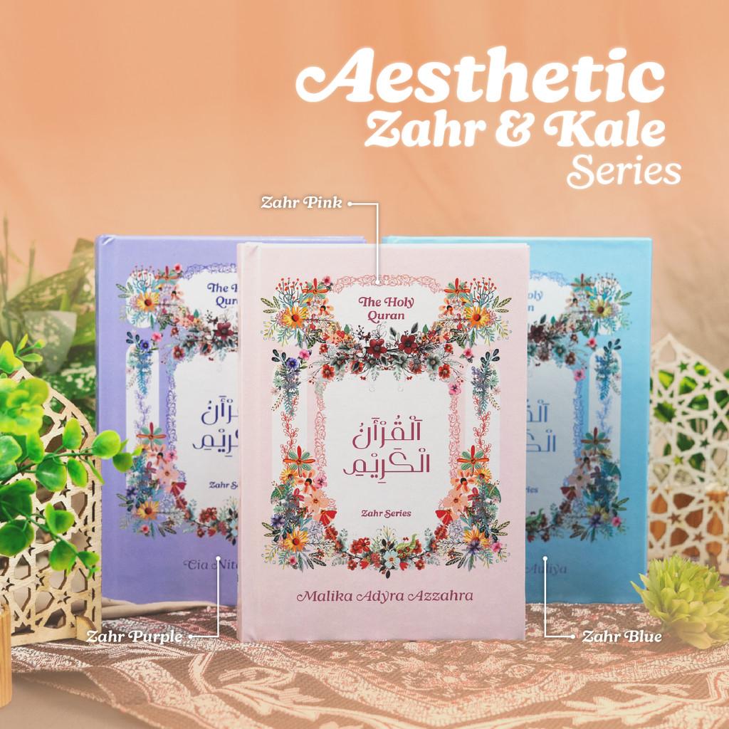 Al Quran Aesthetic A5 Custom Nama Ucapan Zahr & Kale Series - Ukuran Sedang untuk Kado Spesial Seserahan Premium Estetik - Says Quran