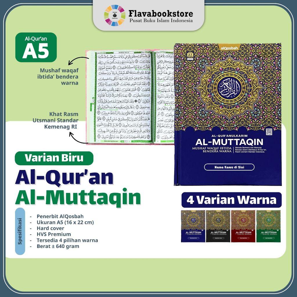 A5 Al Quran Al Muttaqin Hardcover Custom Nama - Al Qur'an Rasm Usmani Indonesia
