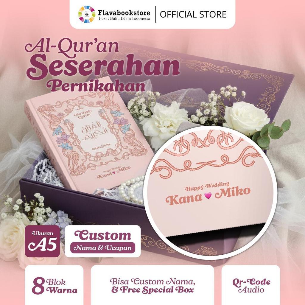 Al Quran Seserahan Pernikahan Eden Series A5 - Al Quran Spesial Kado Pengantin Islami 8 Blok Terjemah Warna - Says Quran
