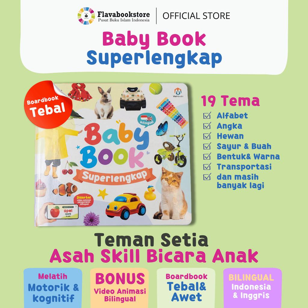 Buku Anak 1 Tahun Babybook Superlengkap Boardbook Hardcover - Kamus Bayi Usia 6 Bulan 1 sampai 2 Tahun