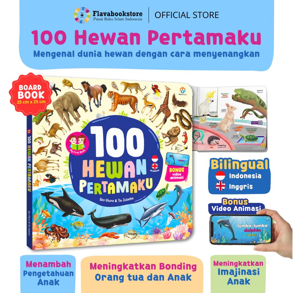 100 Hewan Pertamaku - Buku untuk Anak Mulai 1 Tahun Mengenal Hewan