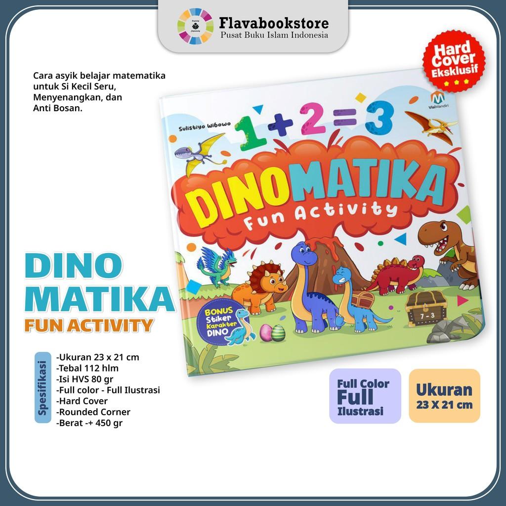 Buku Aktivitas Matematika Dinomatika dengan Bonus Stiker Dinosaurus untuk Anak - ZiyadBooks