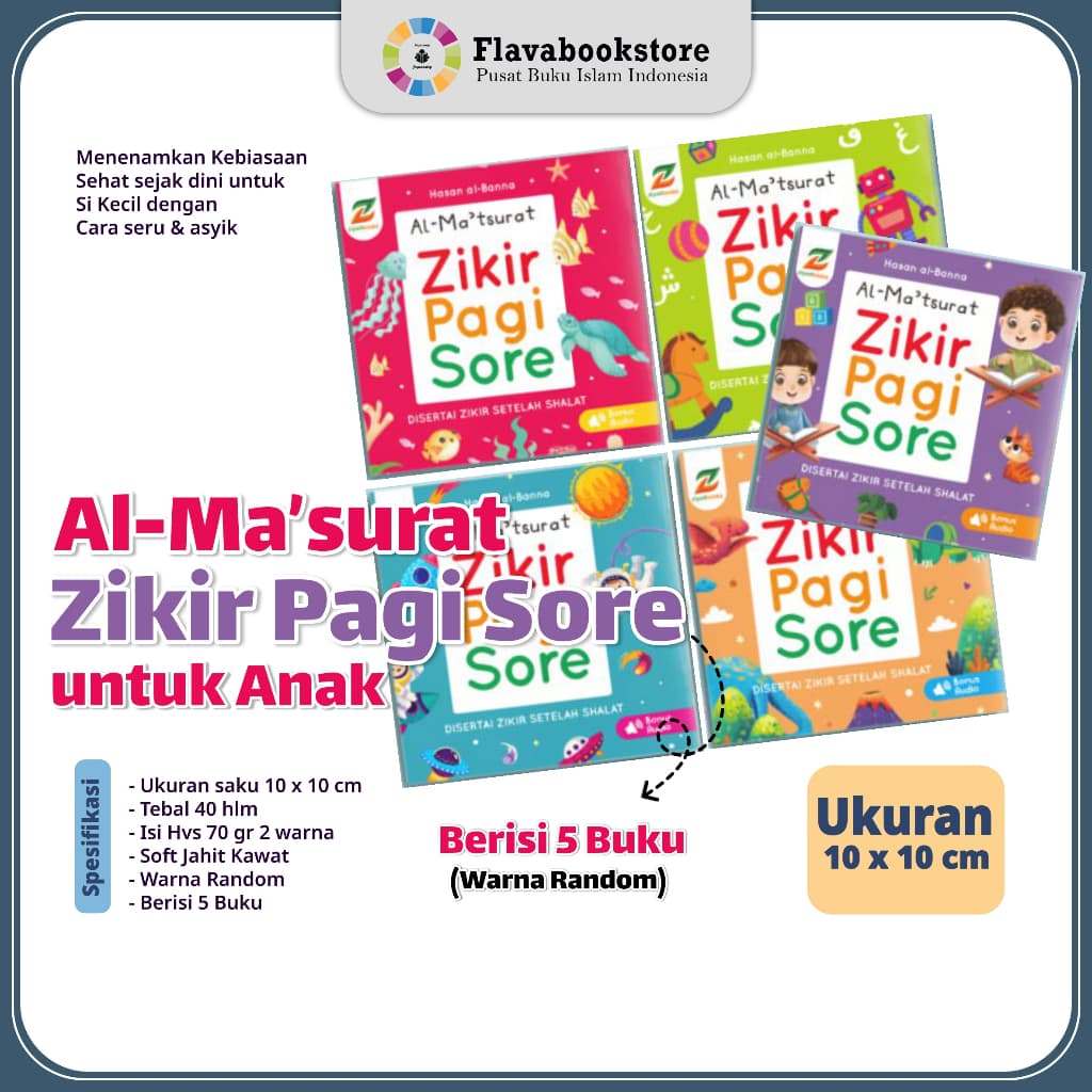 Al-Ma'tsurat Anak - Buku Zikir dan Doa untuk Anak Usia 5+