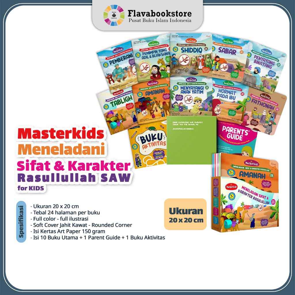 Meneladani sifat dan karakter Rasulullah for kids (Masterkids NEW)