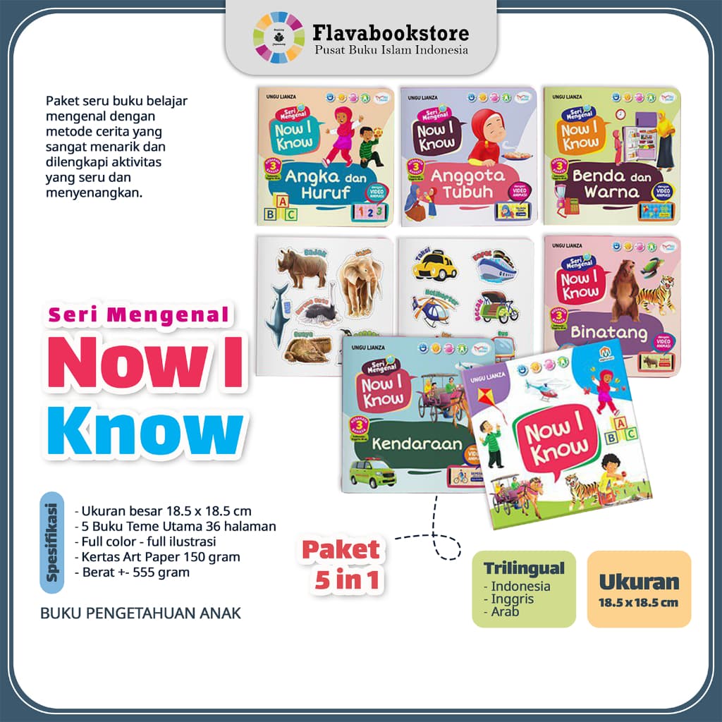Paket Now I Know Seri Mengenal 5 in 1